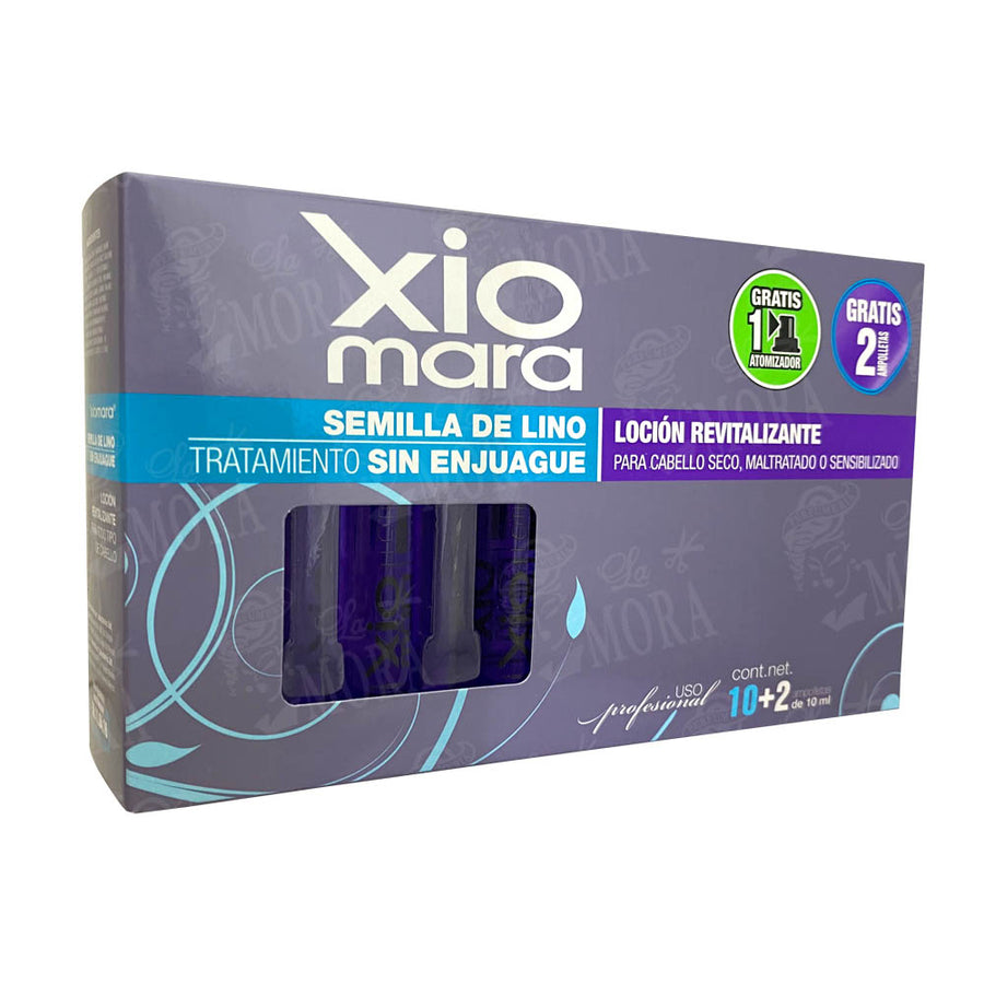 XIOMARA AMPOLLETAS SEMILLAS DE LINO SIN ENJUAGAR 12 PZ