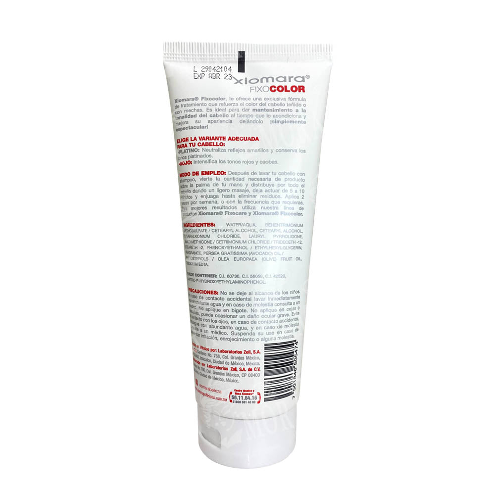 XIOMARA FIXO COLOR PLATINO MATIZADOR 200 ML