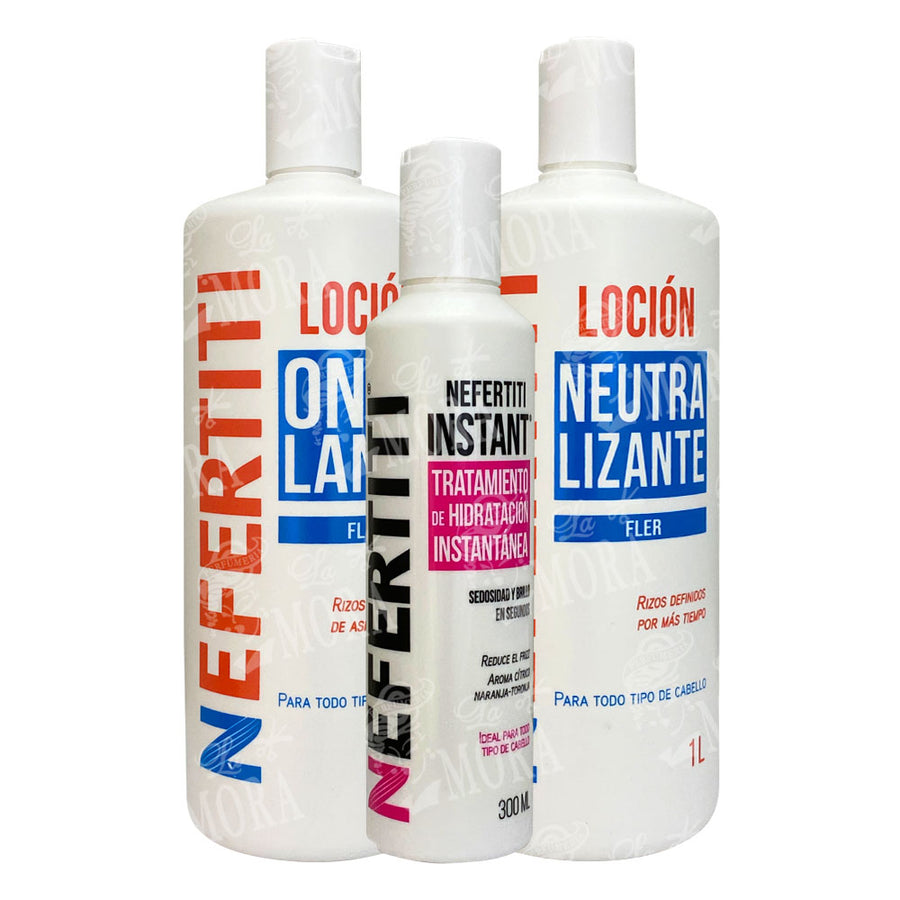 NEFERTITI JUEGO ONDULANTE PARA TODO TIPO DE CABELLO 1 LT
