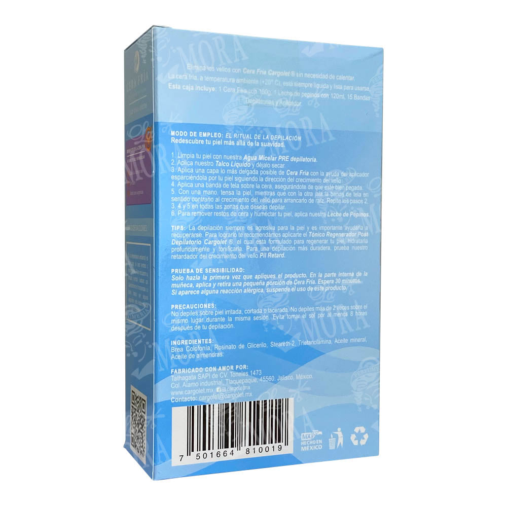 CARGOLET CERA FRIA PARA DEPILAR 150GR