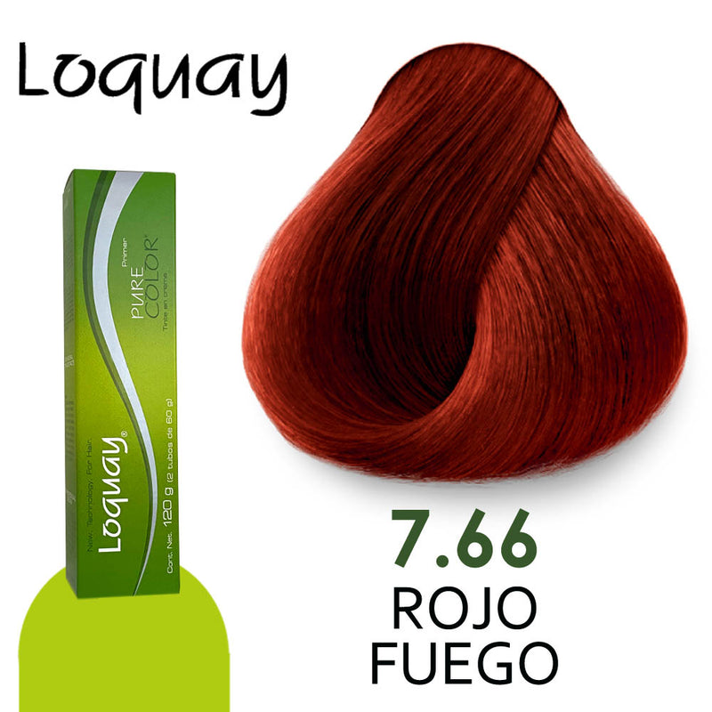 LOQUAY TINTE LQ7.66 ROJO FUEGO 120GR