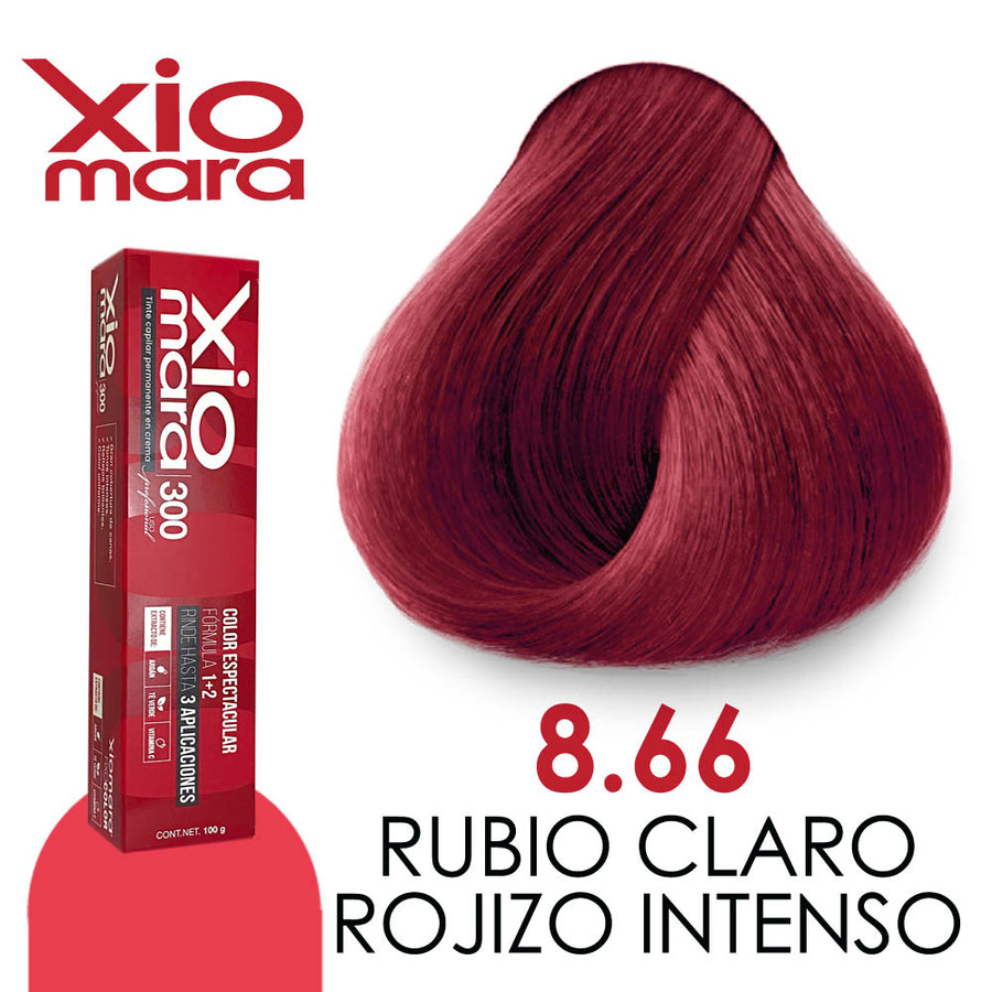 XIOMARA TINTE X8.66 RUBIO CLARO ROJIZO INTENSO 100 GR