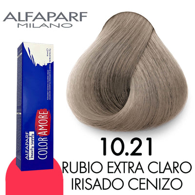 ALFAPARF COLOR AMORE TINTE CA10.21 RUBIO EXTRA CLARO IRISADO CENIZO 90 ML