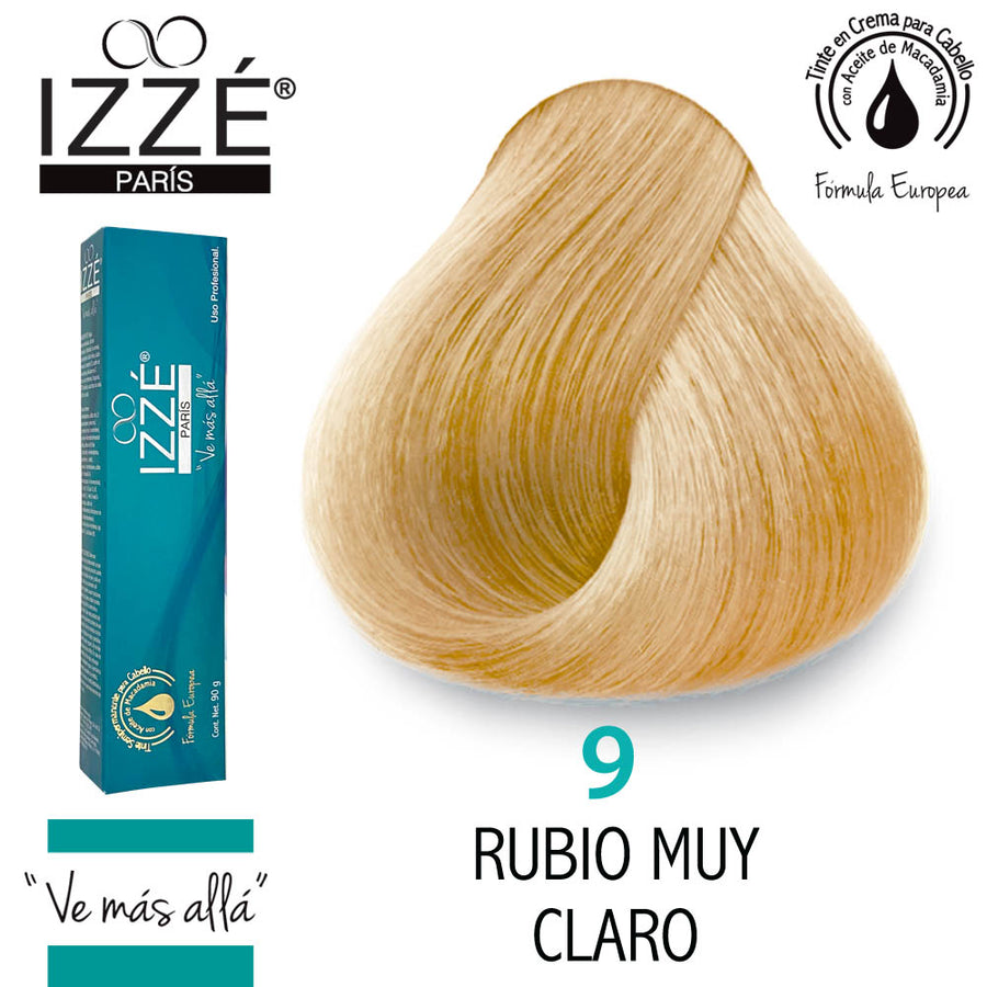 IZZÉ TINTE GZ9 RUBIO MUY CLARO 90GR