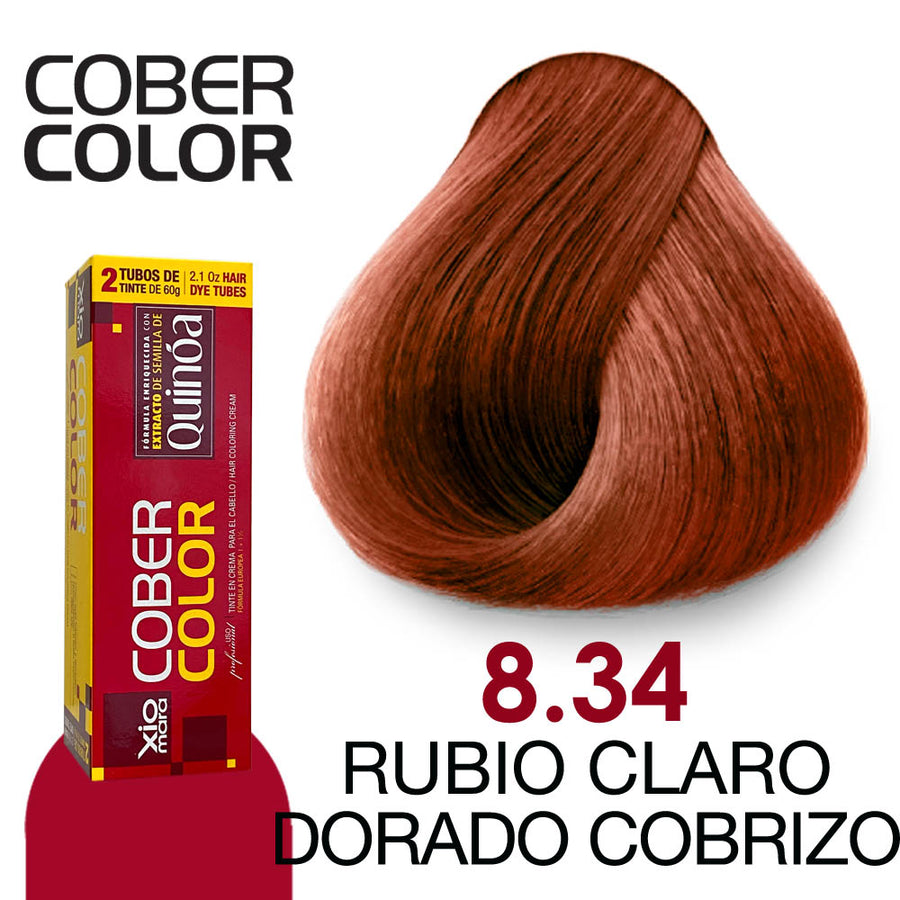 XIOMARA TINTE CC8.34 RUBIO CLARO DORADO COBRIZO 120GR