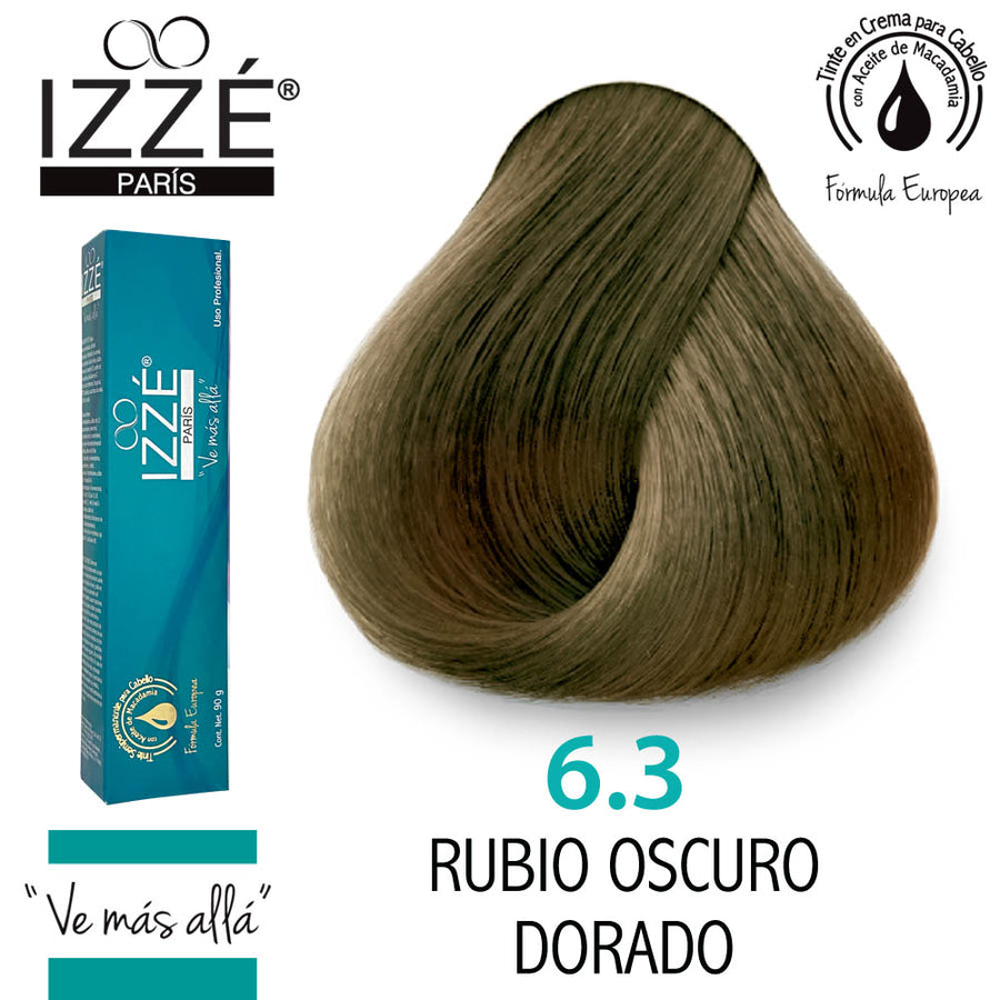 IZZÉ TINTE GZ6.3 RUBIO OSCURO DORADO 90GR