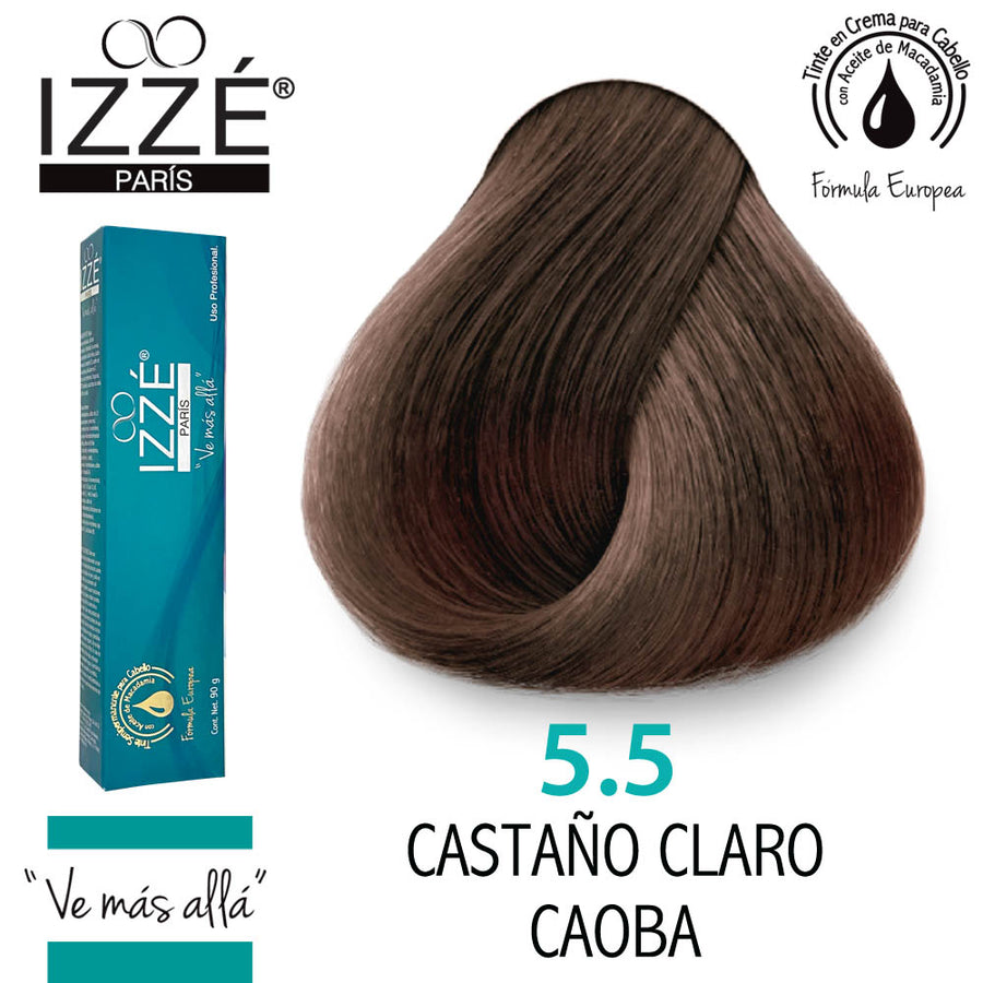 IZZÉ TINTE GZ5.5 CASTAÑO CLARO CAOBA 90GR