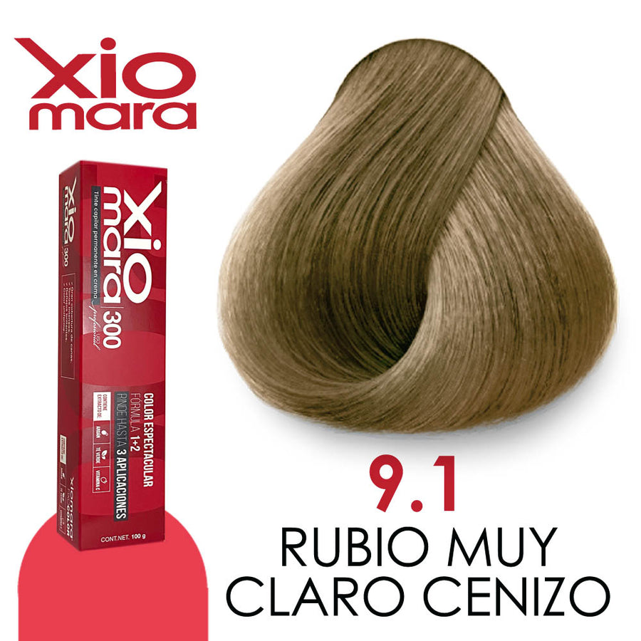 XIOMARA TINTE X9.1 RUBIO MUY CLARO CENIZO 100 GR