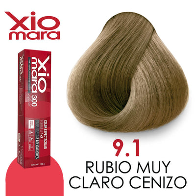 XIOMARA TINTE X9.1 RUBIO MUY CLARO CENIZO 100 GR
