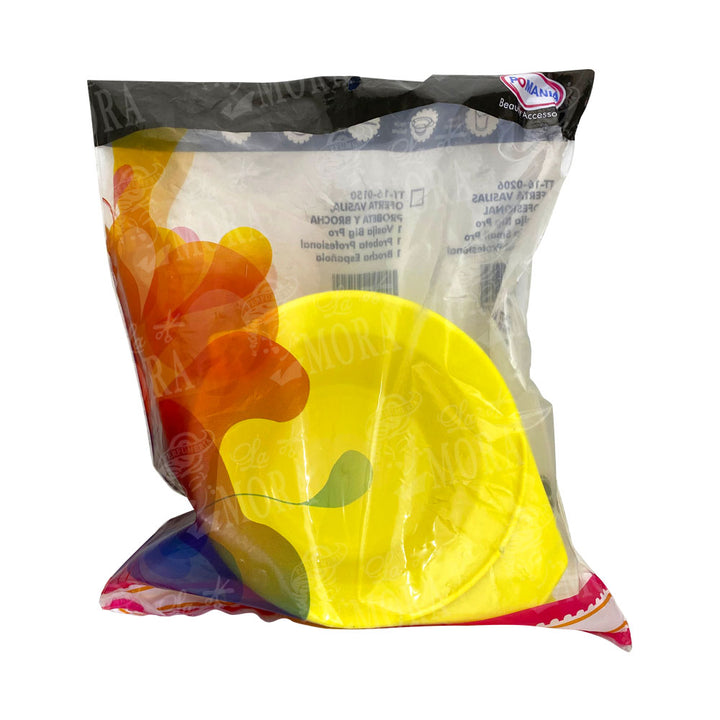 POMANIA VASIJA Y BROCHA ESPAÑOLA OFERTA EUROPEA PARA APLICACIÓN DE TINTE