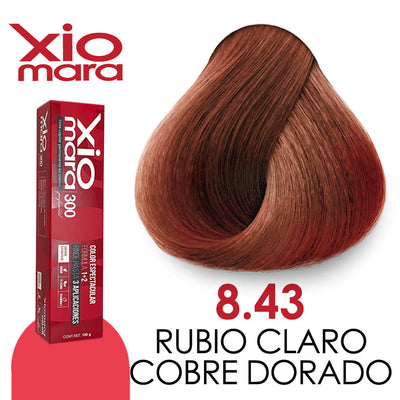 XIOMARA TINTE X8.43 RUBIO CLARO COBRE DORADO 100 GR
