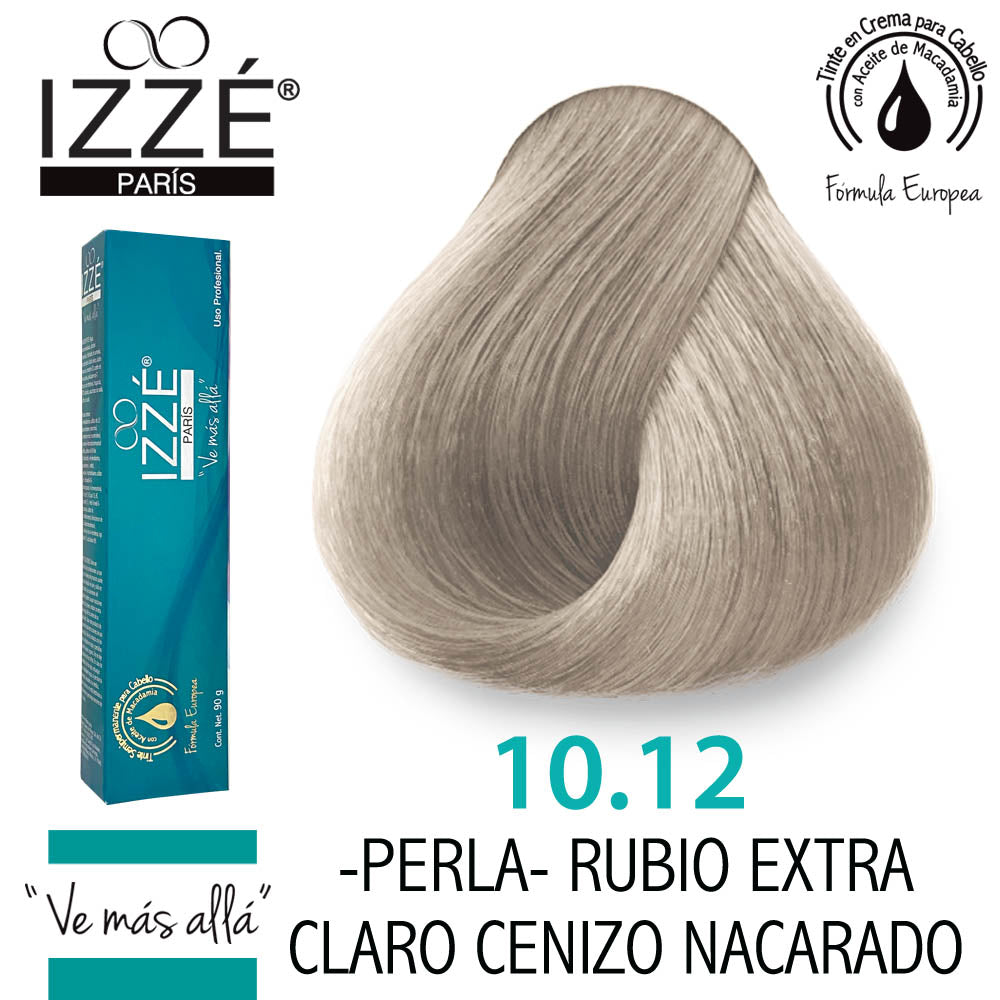 IZZÉ TINTE GZ10.12 RUBIO EXTRA CLARO CENIZO NACARADO 90GR