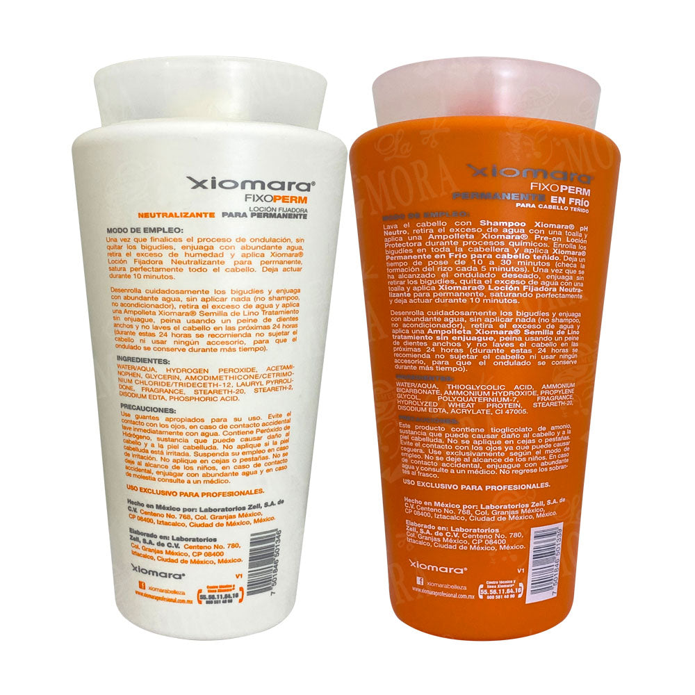 XIOMARA JUEGO ONDULANTE 3 PARA CABELLO TEÑIDO 1 LT