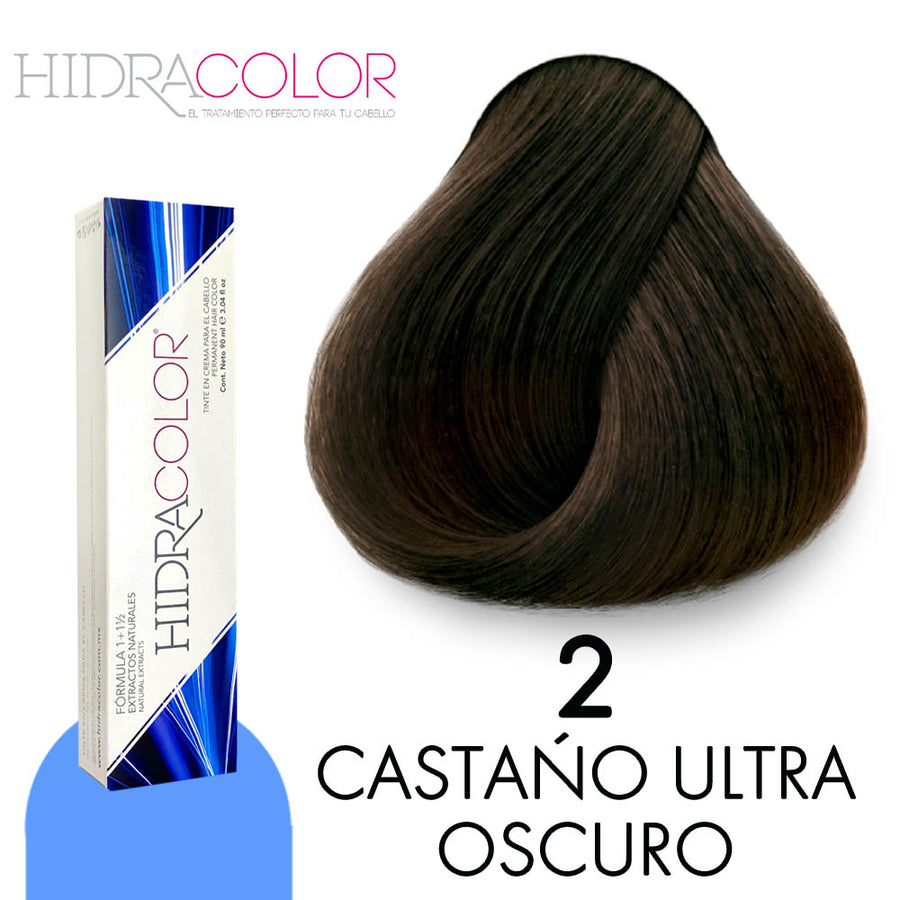HIDRACOLOR TINTE H2 CASTAÑO ULTRA OSCURO 90 ML