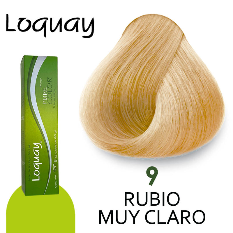 LOQUAY TINTE LQ9 RUBIO MUY CLARO 120GR