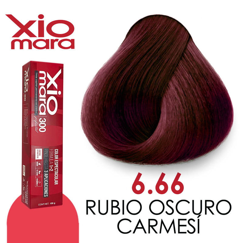 XIOMARA TINTE X6.66 RUBIO OSCURO CARMESI 100 GR