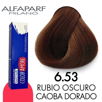ALFAPARF COLOR AMORE TINTE CA6.53 RUBIO OSCURO CAOBA DORADO 90 ML