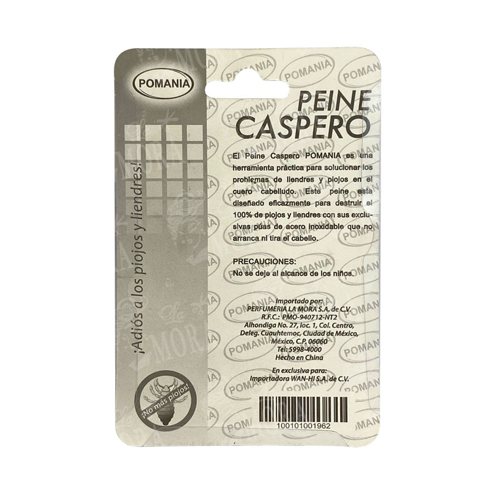 POMANIA PEINE PIOJERO METÁLICO