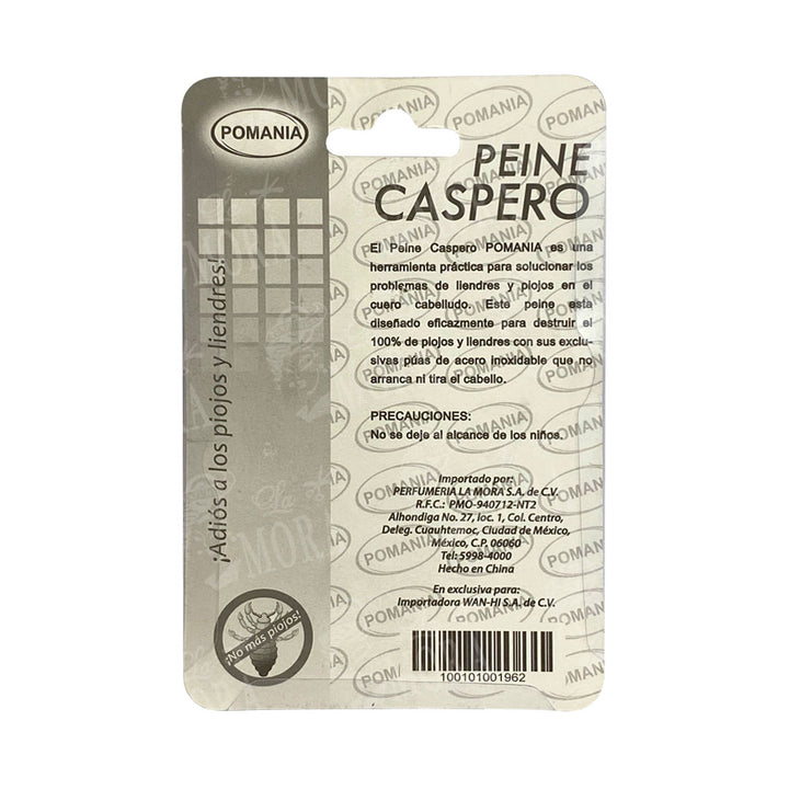 POMANIA PEINE PIOJERO METÁLICO