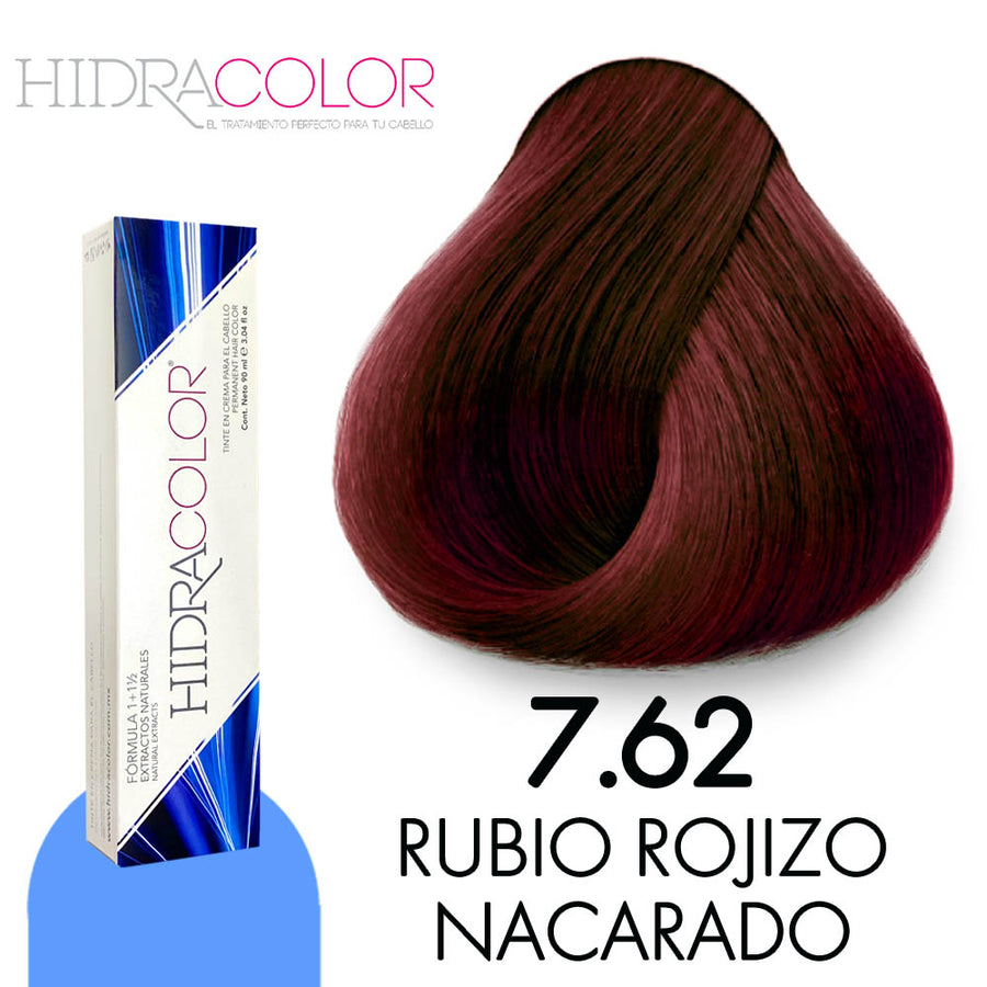 HIDRACOLOR TINTE H7.62 RUBIO ROJIZO NACARADO 90 ML