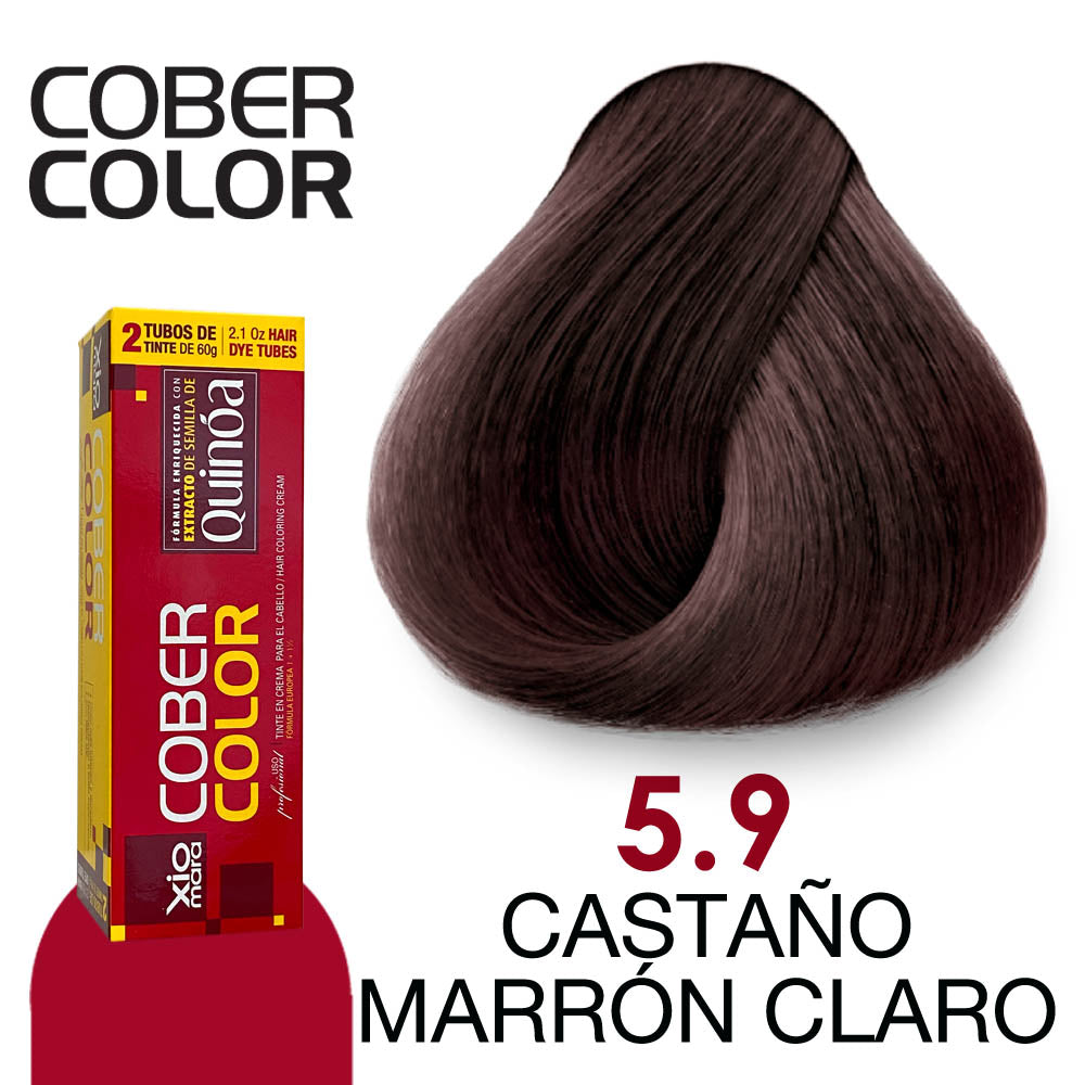 XIOMARA TINTE CC5.9 CASTAÑO MARRON CLARO 120GR
