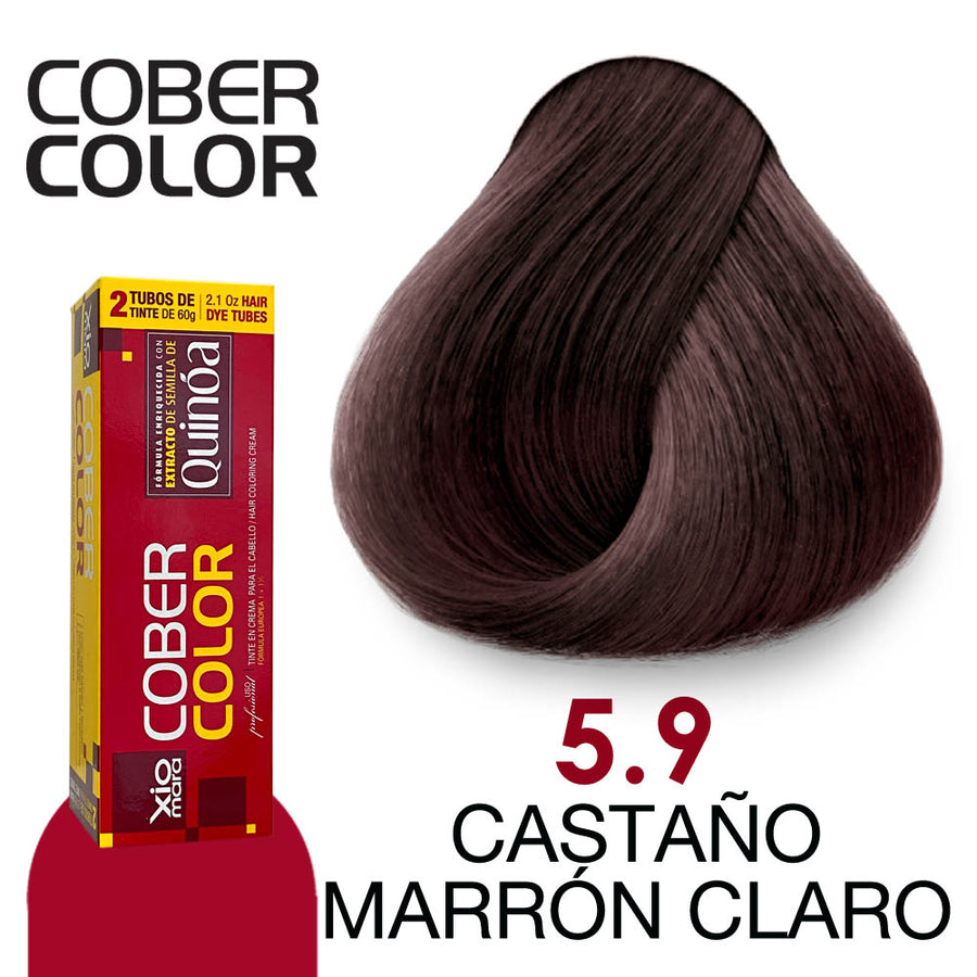 XIOMARA TINTE CC5.9 CASTAÑO MARRON CLARO 120GR