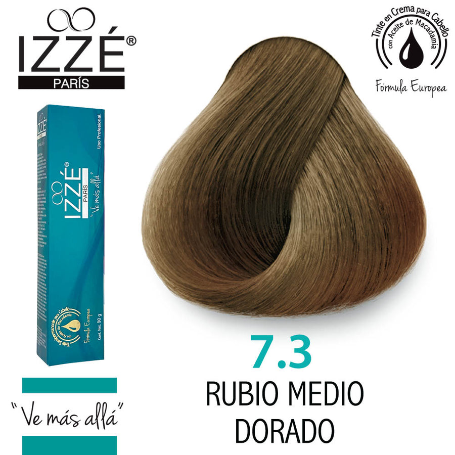 IZZÉ TINTE GZ7.3 RUBIO MEDIO DORADO 90GR