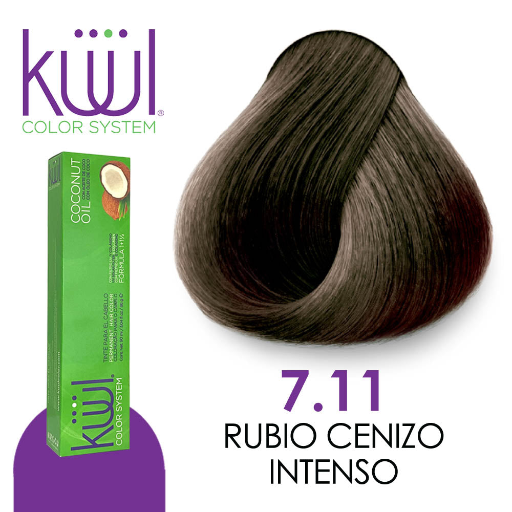 KUUL TINTE K7.11 RUBIO CENIZO INTENSO 90 ML
