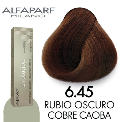 ALFAPARF TINTE 6.45 RUBIO OSCURO COBRE CAOBA 58.2 GR