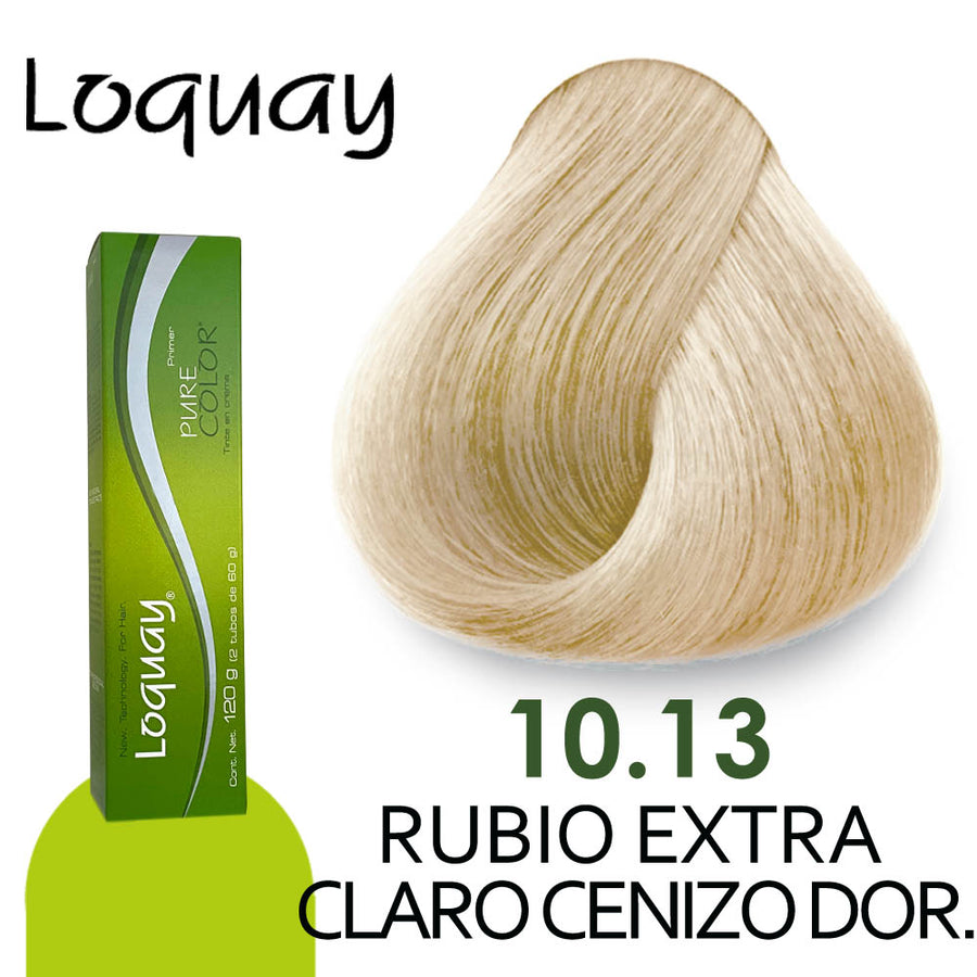 LOQUAY TINTE LQ10.13 RUBIO EXTRA CLARO CENIZO DORADO 120GR
