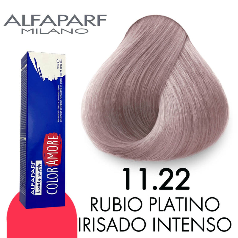 ALFAPARF COLOR AMORE TINTE CA11.22 RUBIO PLATINO IRISADO INTENSO 90 ML