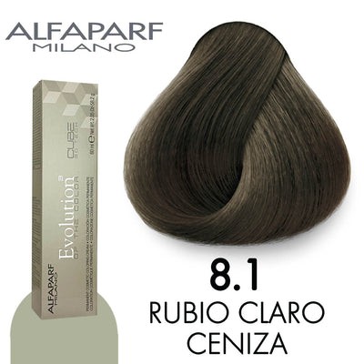 ALFAPARF TINTE 8.1 RUBIO CLARO CENIZA 58.2 GR