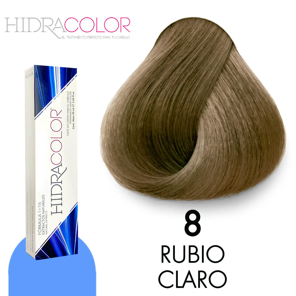 HIDRACOLOR TINTE H8 RUBIO CLARO 90 GR