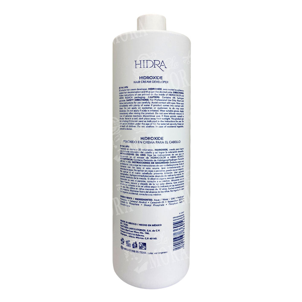 HIDRACOLOR PERÓXIDO 20 VOL LT