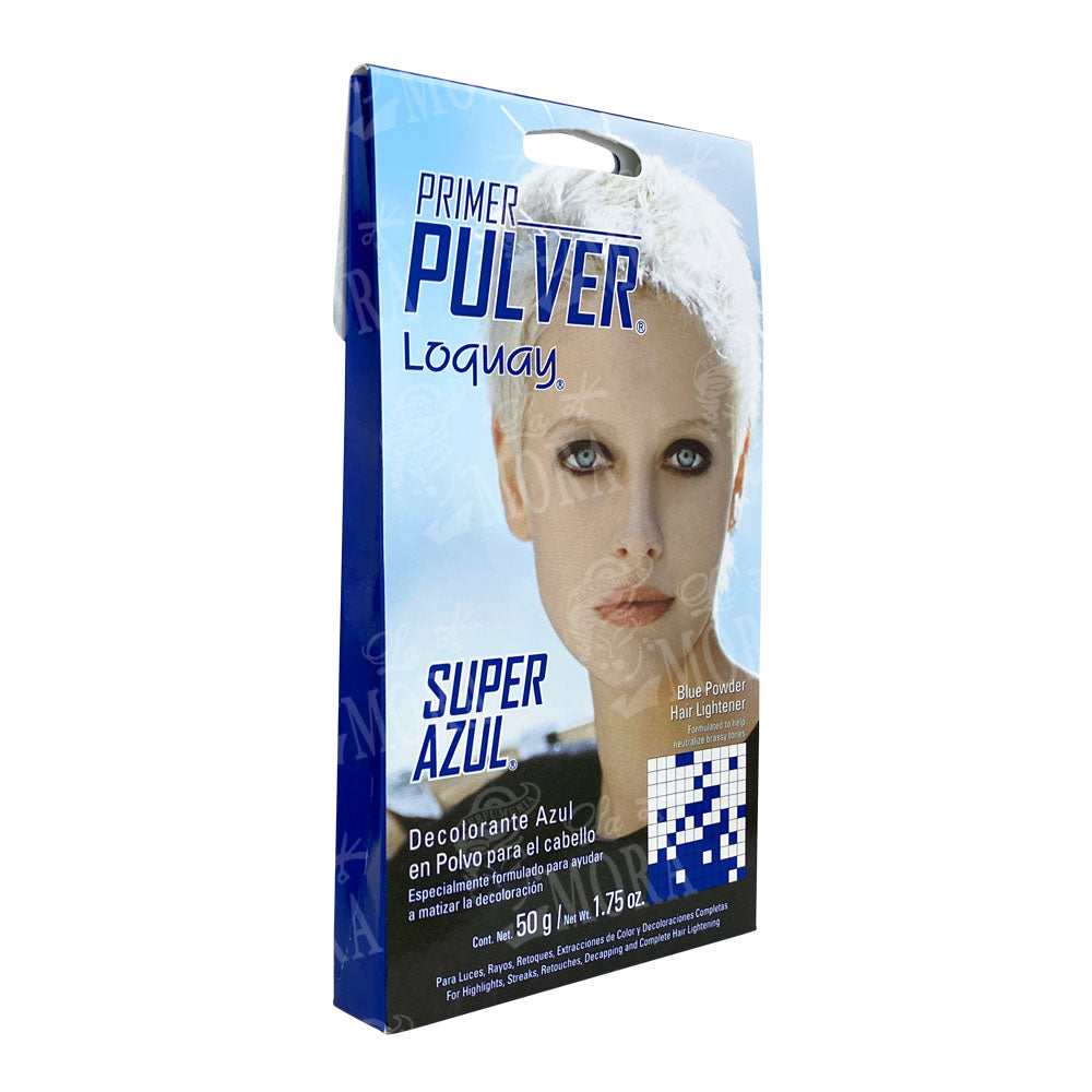 LOQUAY PRIMER PULVER POLVO DECOLORANTE SUPER AZUL 50GR
