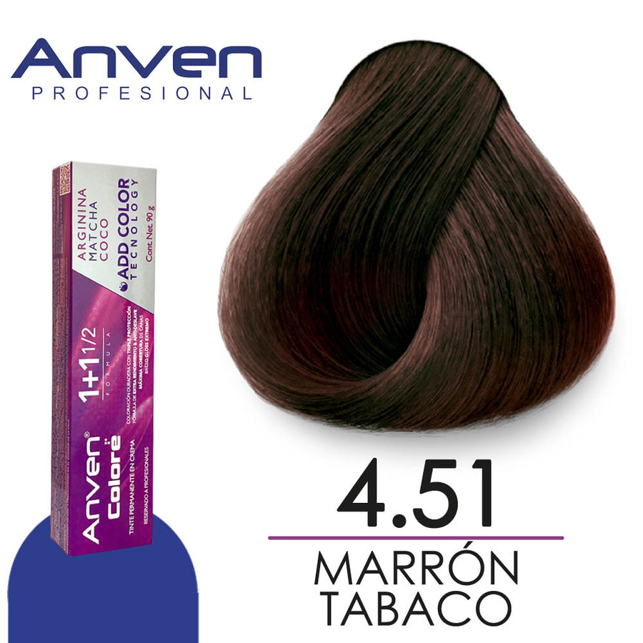 ANVEN TINTE A4.51 MARRON TABACO 90GR
