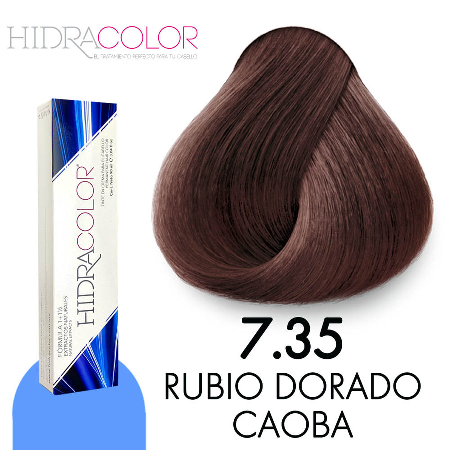 HIDRACOLOR TINTE H7.35 RUBIO DORADO CAOBA 90 ML
