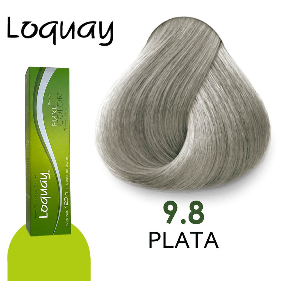 LOQUAY TINTE LQ9.8 PLATA 120GR