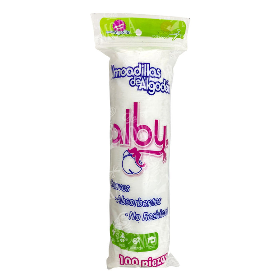 ALBY ALMOADILLAS DE ALGODÓN 100 PSZ