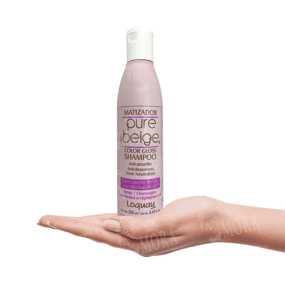 LOQUAY SHAMPOO MATIZADOR PURE BEIGE 250ML
