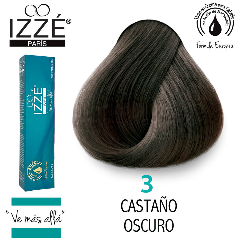 IZZÉ TINTE GZ3 CASTAÑO OSCURO 90GR