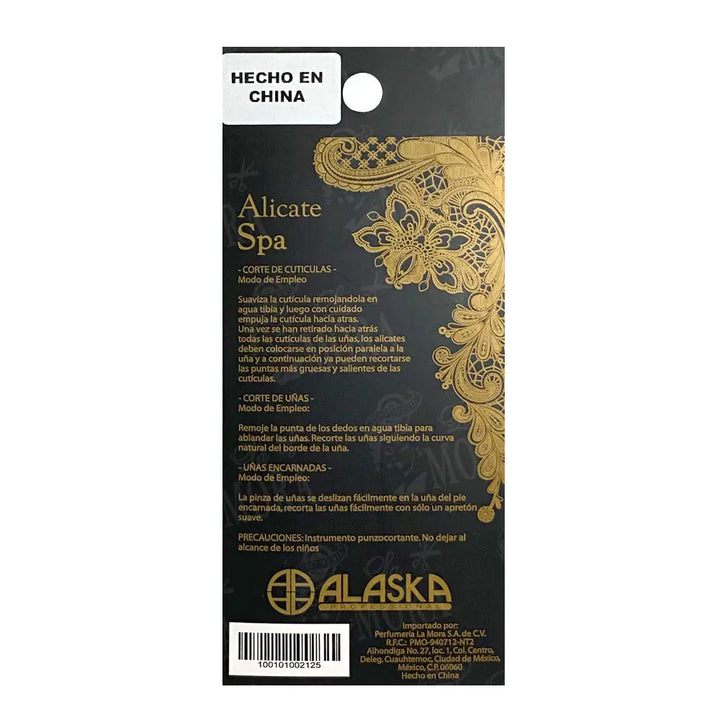 ALASKA ALICATE SPA GUSANO Perfumería la Mora
