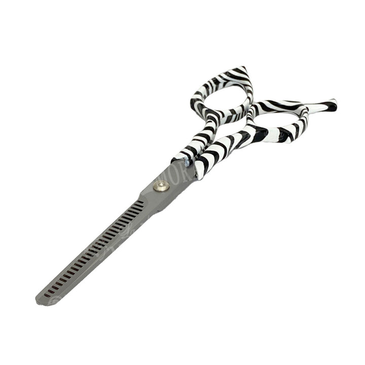 ALASKA TIJERA DE CORTE DE CABELLO DE ENTRESACAR TATOO ZEBRA