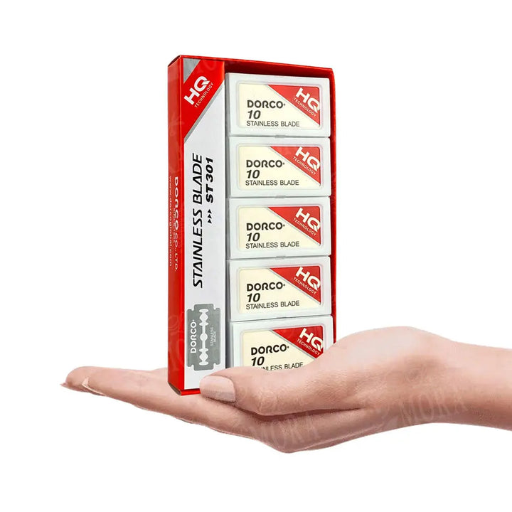 DORCO NAVAJA DOBLE FILO ROJA Perfumería la Mora
