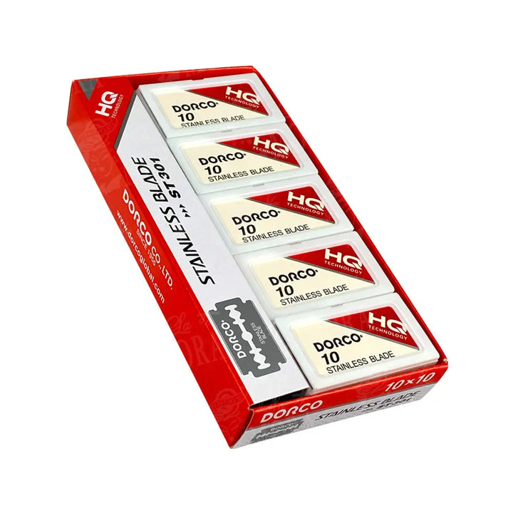 DORCO NAVAJA DOBLE FILO ROJA Perfumería la Mora