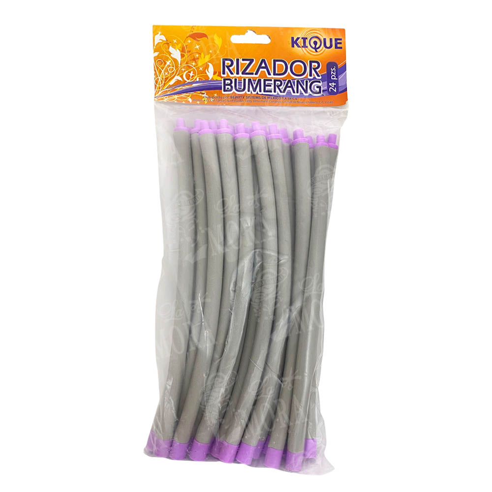 RIZADOR BOOMERANG KIQUE MORADO GRANDE 24 PZAS