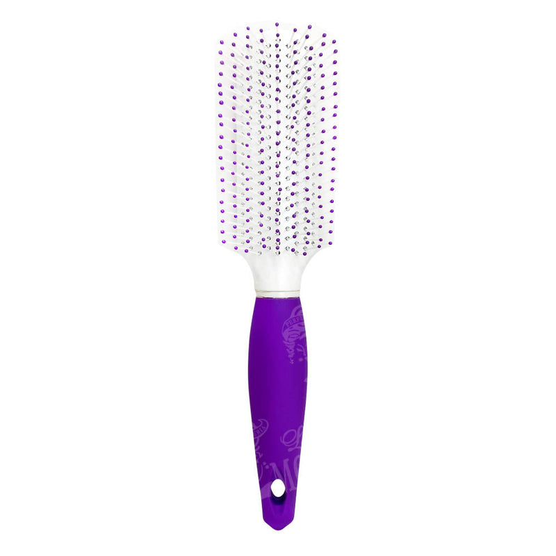 CEPILLO KIQUE PARA CABELLO 240 MANGO DE GOMA MORADO MOD: KQ-0042