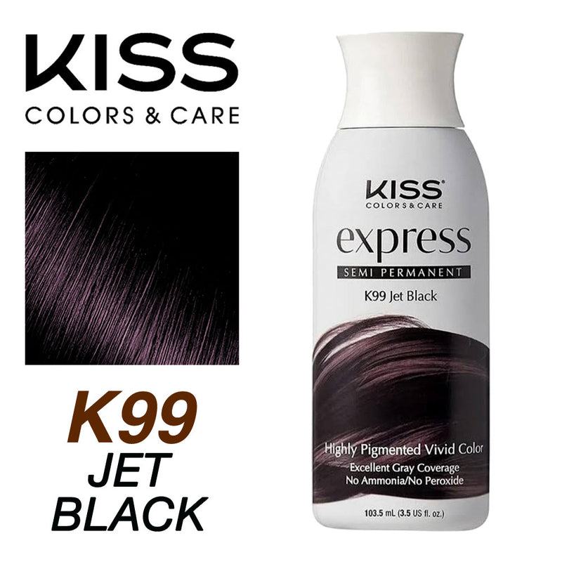 KISS EXPRESS TINTE K99 JET BLACK 103.5 ML 3.5 OZ