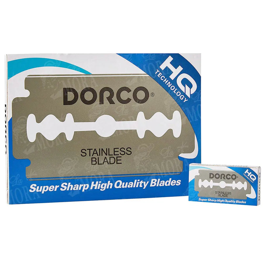 NAVAJA DOBLE FILO DORCO AZUL Perfumería la Mora