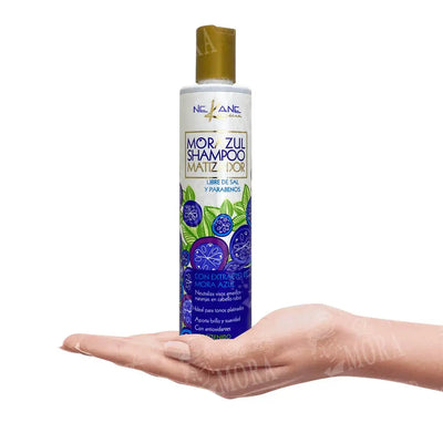 NEKANE MORA AZUL SHAMPOO MATIZADOR 300GR Perfumería la Mora